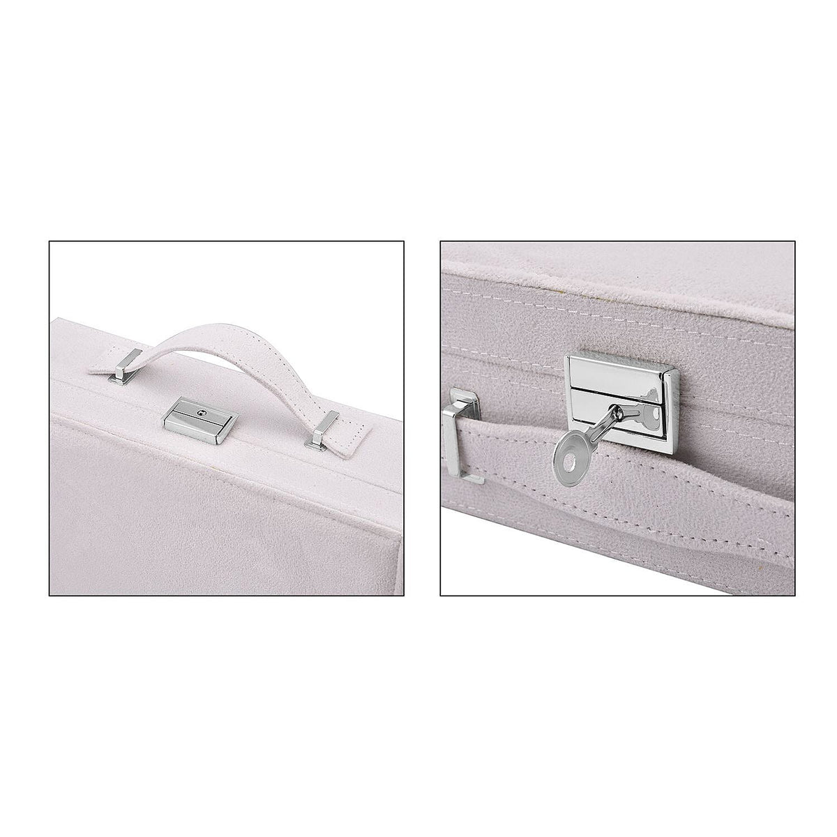 2-Tier Anti-Tarnish Protective Layer Jewellery Box Organizer (26cm) - White V32602764 9