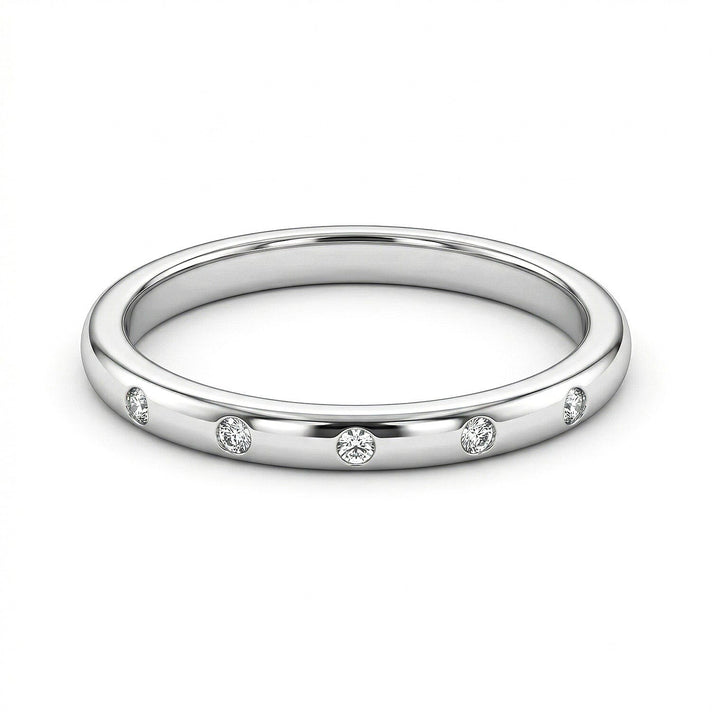 Diamond Stackable Band Ring in Platinum Overlay Sterling Silver 3146105 1