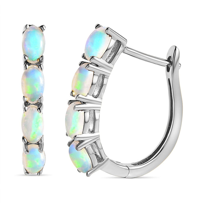 Tanzanite December Birthstone Hoop Earrings in Sterling Silver with 18K Vermeil Yellow Gold 1954688 1