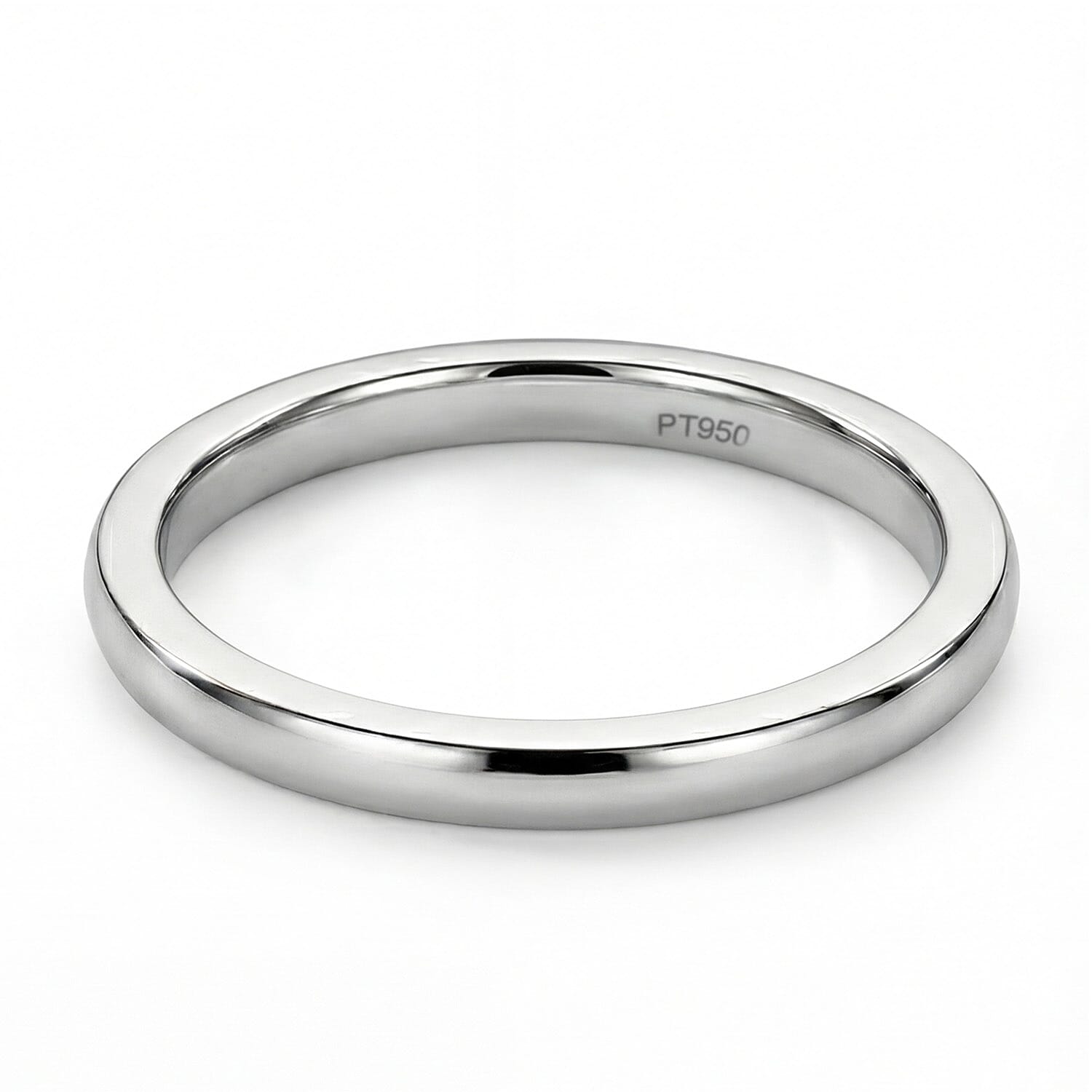 Rhapsody- 950 Platinum Fine Polished Stackable Band Ring 3191433 0