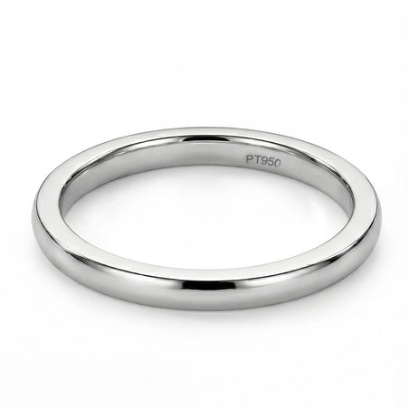 Rhapsody- 950 Platinum Fine Polished Stackable Band Ring 3191433 1