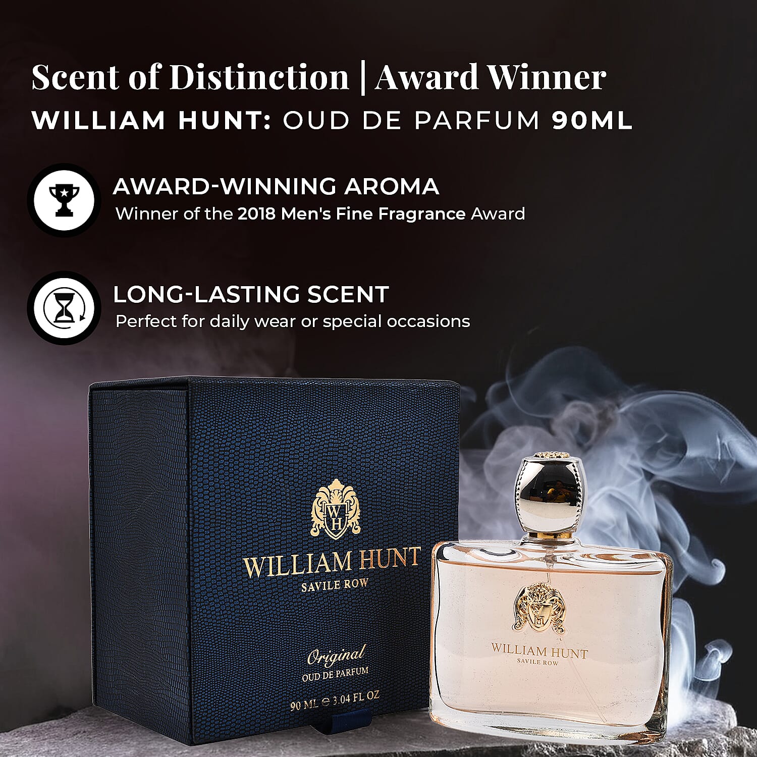 William Hunt: Oud De Parfum- Winner of the 2018 Mens Fine Fragrance Award 90 ml 3252853 1