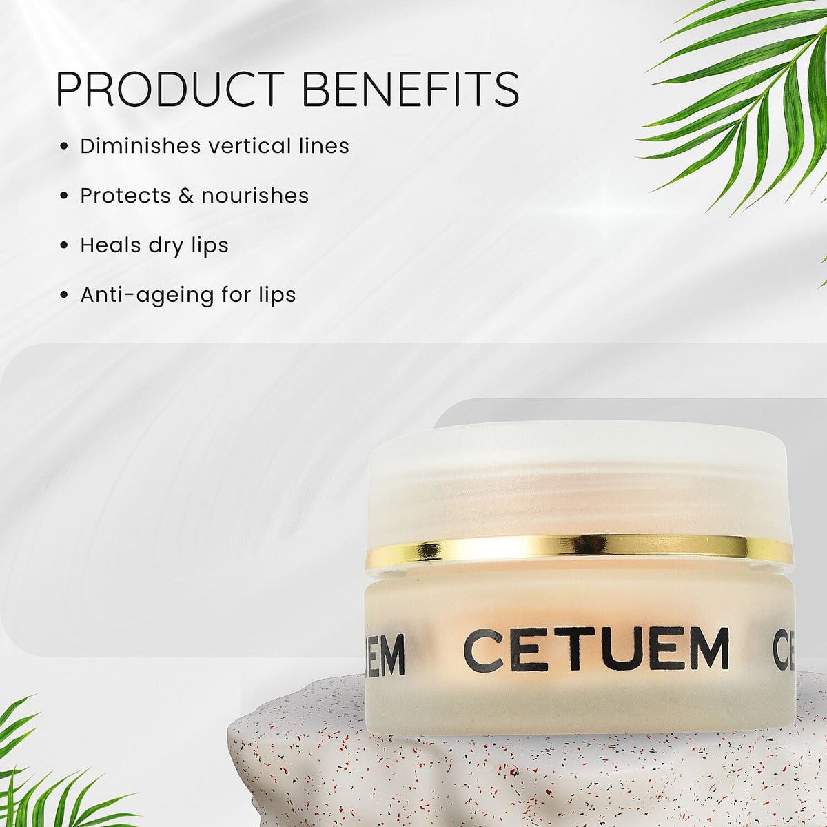 Cetuem SCR Gold Lip Allure with Hyaluronic Acid, Vitamin E, Cocoa Butter and Pomegranate for Deep Hydration and Protection of lips 3312313 1