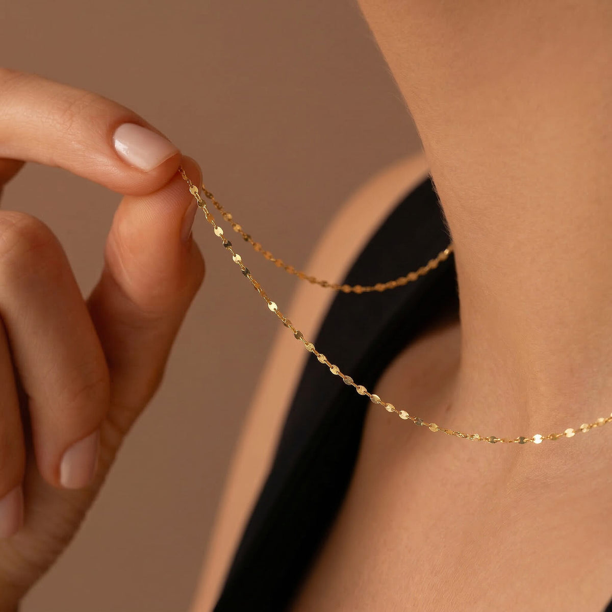 JCK Vegas Collection Valentino Chain Necklace in 9K Yellow Gold 20 Inch 3562646 1
