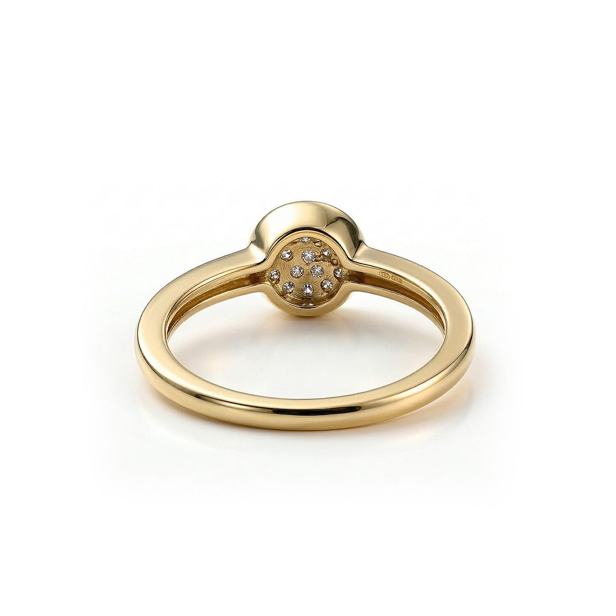 Diamond Cluster Ring in 18K Vermeil Yellow Gold Over Sterling Silver V32518519 7