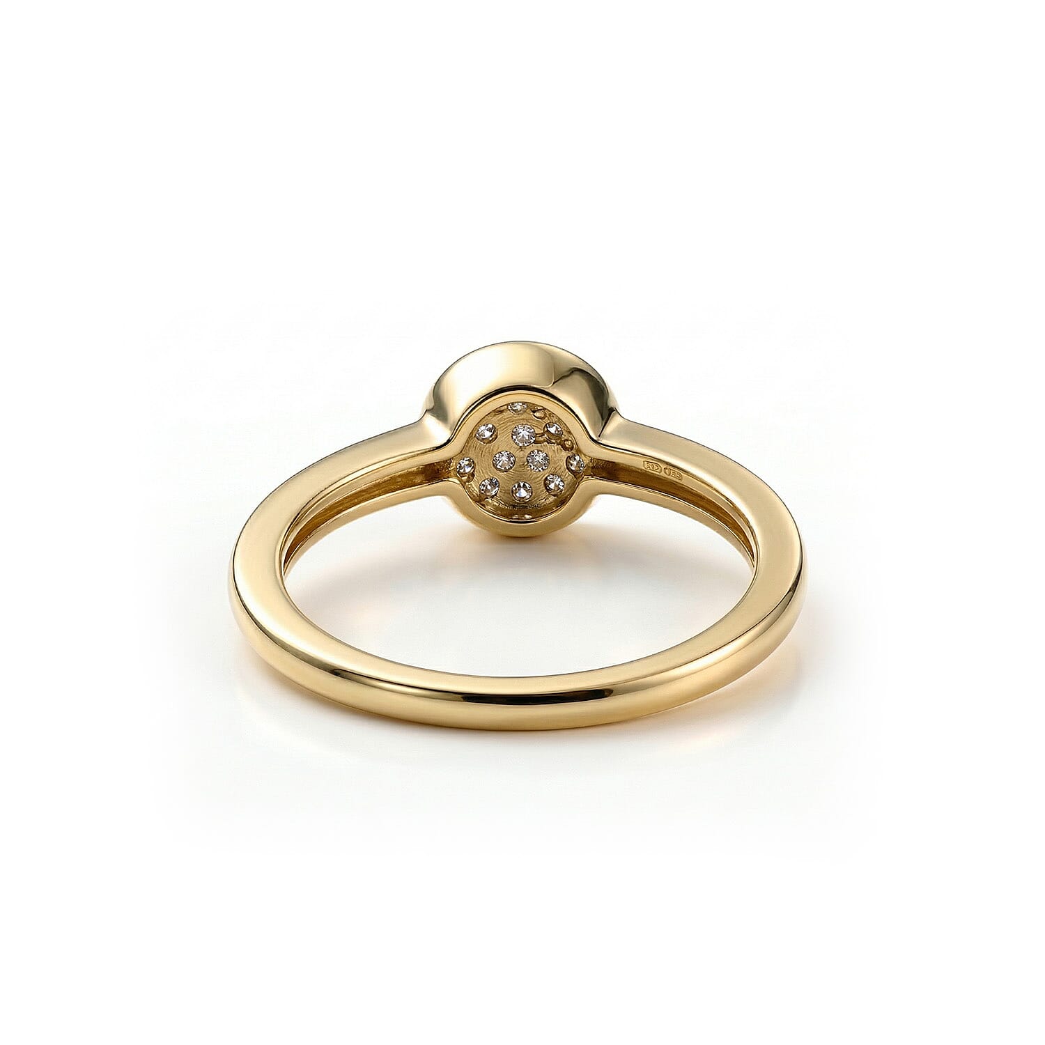 Diamond Cluster Ring in 18K Vermeil Yellow Gold Over Sterling Silver V32518519 7