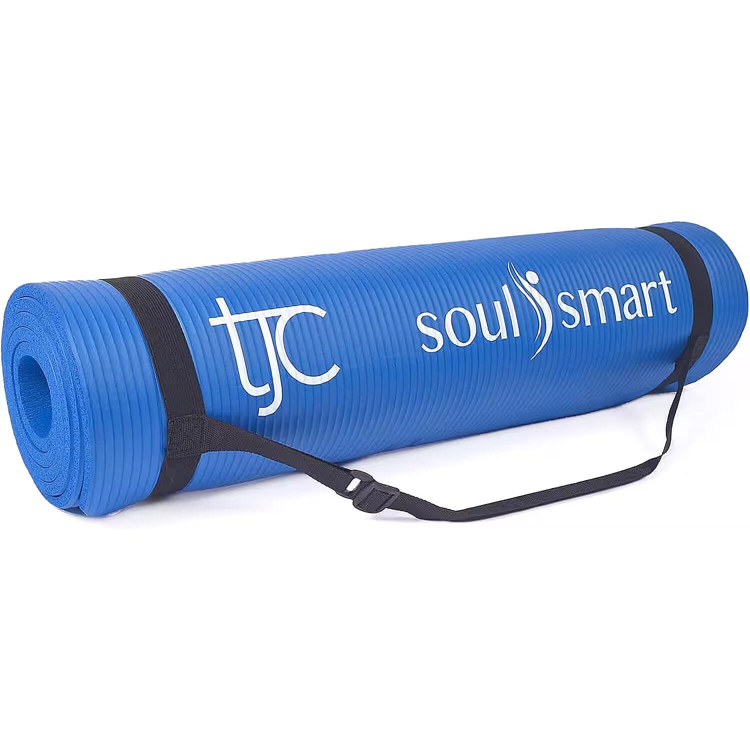 Soul Smart NBR Foam, Non-Slip High Density 10MM Travel Yoga Mat with Carrying Strap for both men and women to Exercise, Workout, Gym, Yoga, Pilates, Floor Exercises at Home or Camping 3604876 0