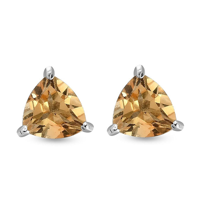 1.15  Ct. African Amethyst Solitaire Stud Earrings in Platinum Plated Sterling Silver 3815890 1