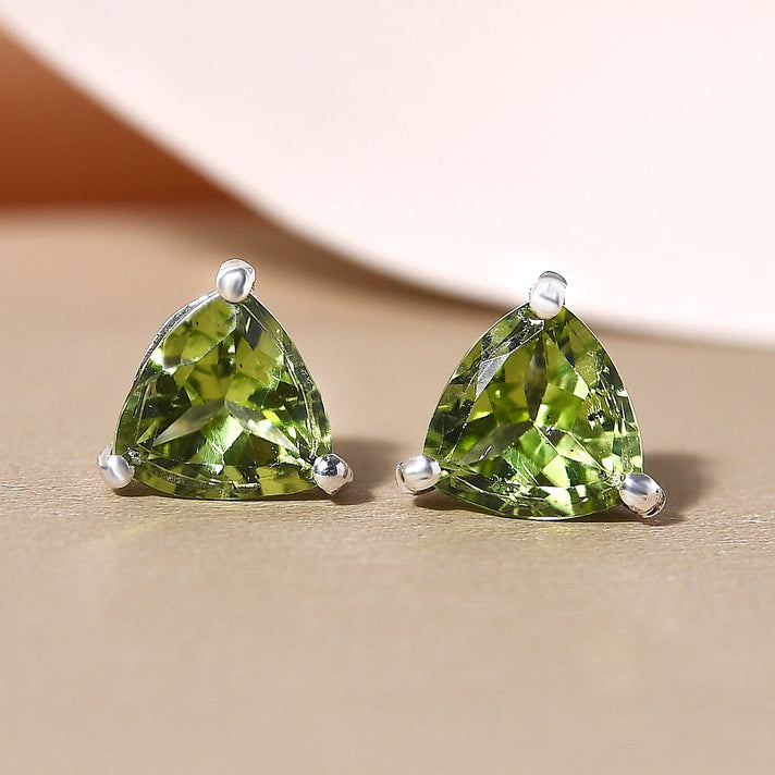 1.15  Ct. African Amethyst Solitaire Stud Earrings in Platinum Plated Sterling Silver 3815890 2