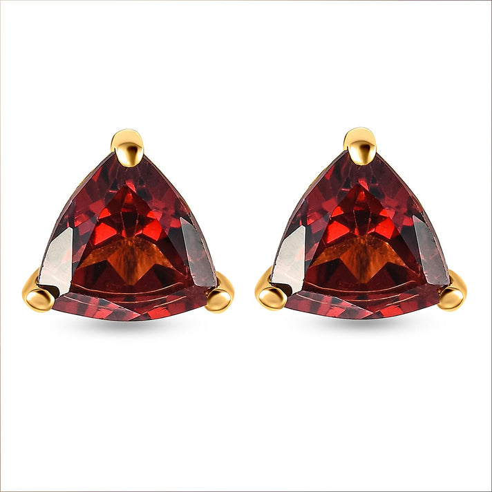 1.15  Ct. African Amethyst Solitaire Stud Earrings in Platinum Plated Sterling Silver 3815890 1