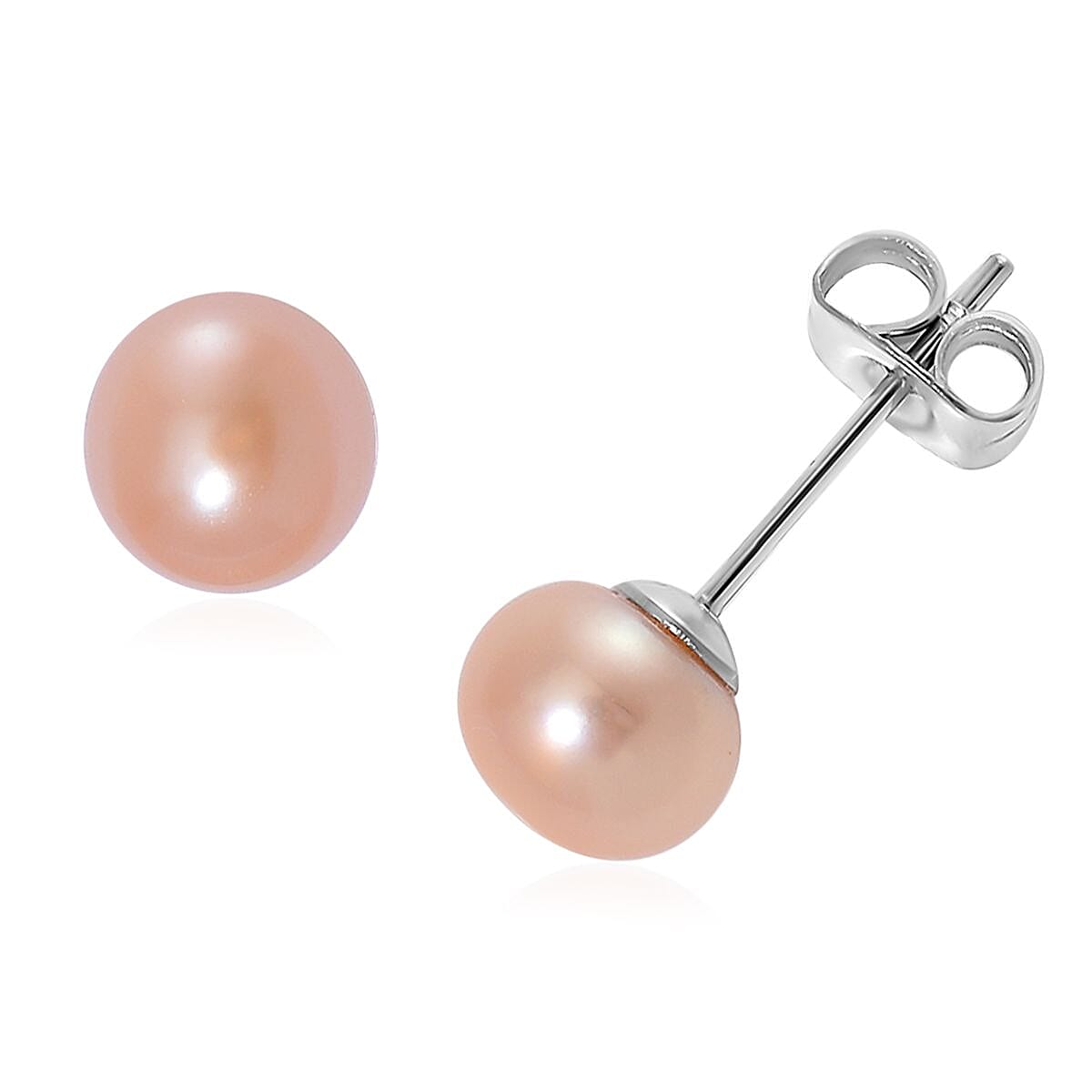 WOW Deal - Set of 5 - Multi Colour Fresh Water Pearl Stud Earrings with Push Backs 12.50 Ct. V32364382 3