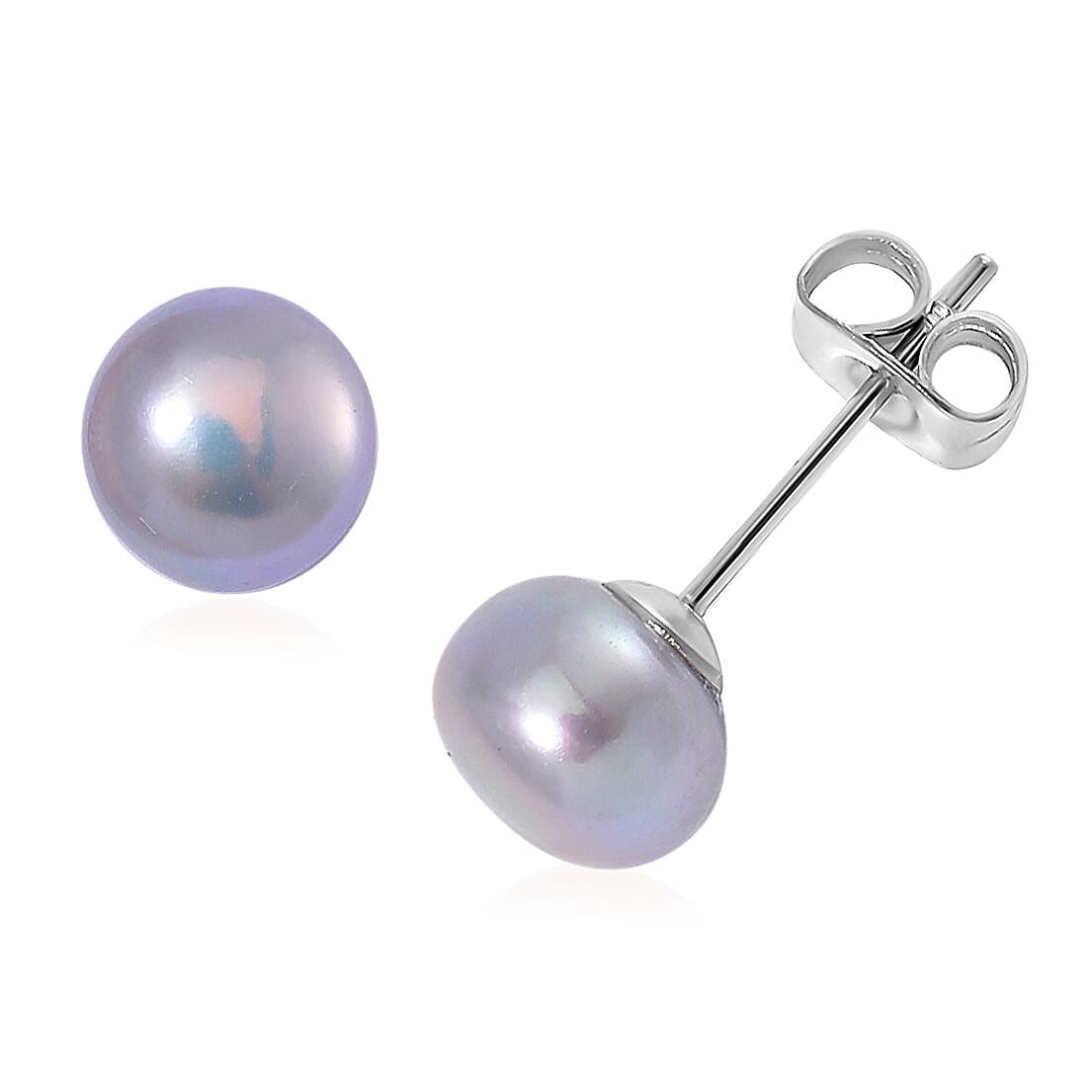 WOW Deal - Set of 5 - Multi Colour Fresh Water Pearl Stud Earrings with Push Backs 12.50 Ct. V32364382 4
