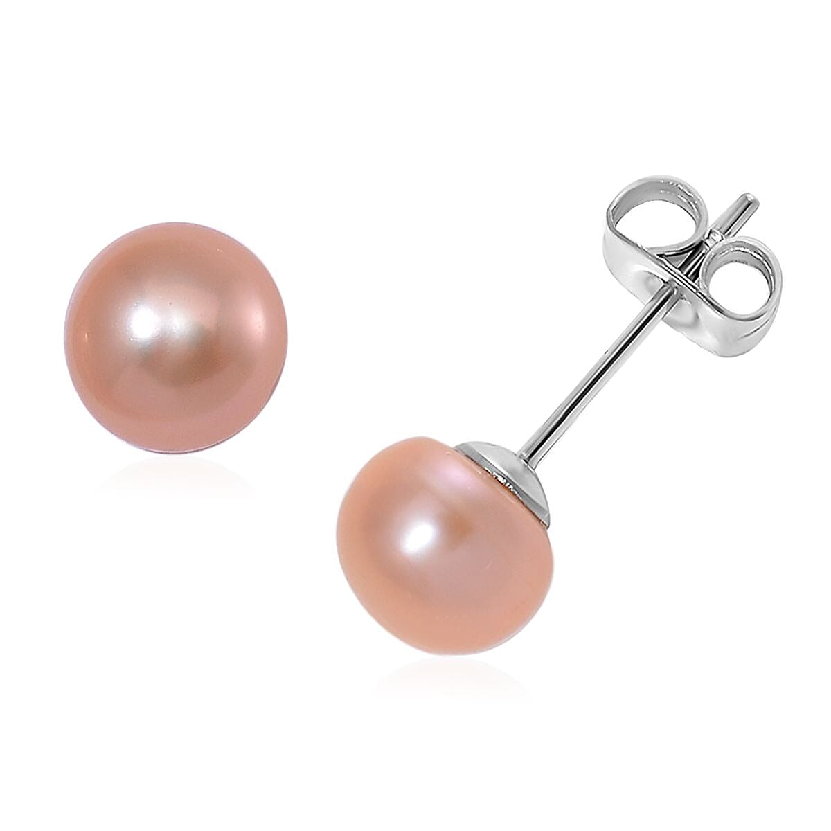 WOW Deal - Set of 5 - Multi Colour Fresh Water Pearl Stud Earrings with Push Backs 12.50 Ct. V32364382 6