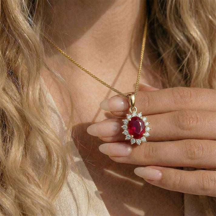 Hebei Peridot August Birthstone and Natural Zircon Halo Pendant with Chain(Size-20 with Lobster Clasp) in 18K Vermeil Yellow Gold Plated Sterling Silver 4400806 2