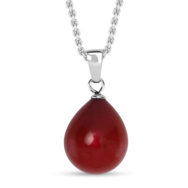 Red Shell Pearl Pendant with Chain (Size 20) 4440866 1