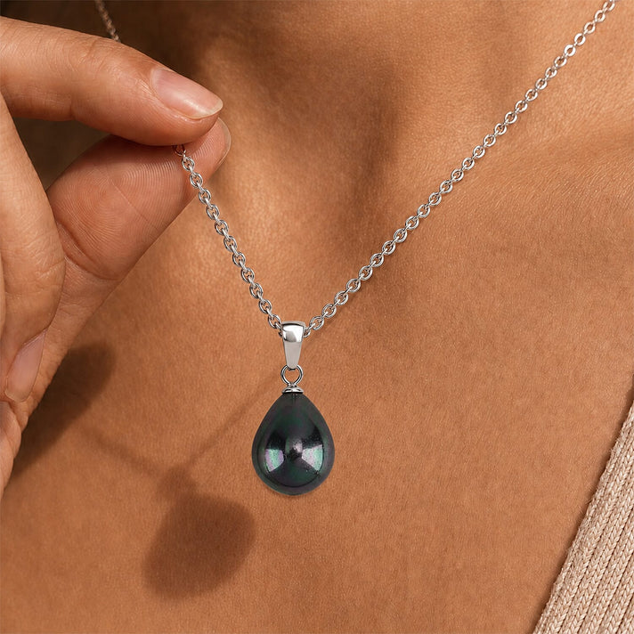 Tahitian Color Shell Pearl Pendant with Chain (Size 20) 4440868 2