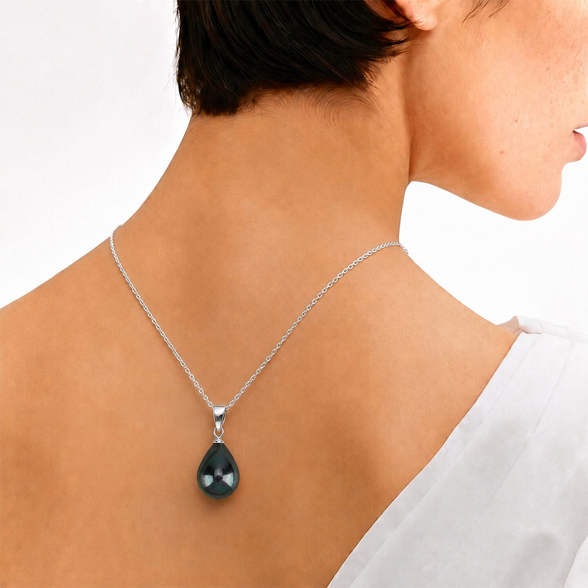 Tahitian Color Shell Pearl Pendant with Chain (Size 20) 4440868 3