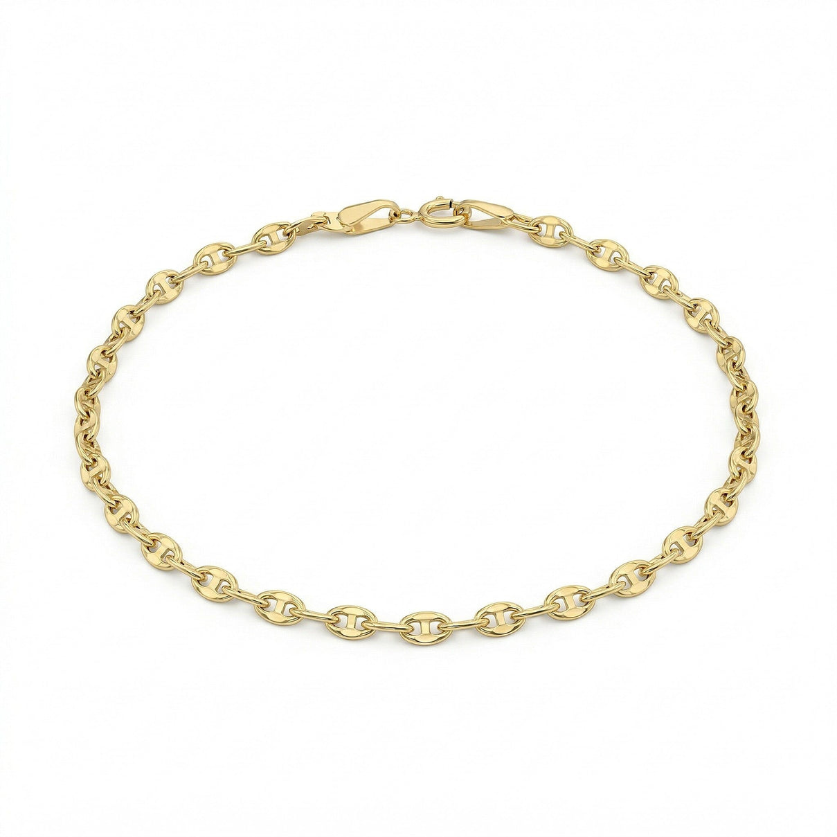 9K Yellow Gold High Finish Rambo Chain Bracelet 7 Inch 1 grams 6093021 0