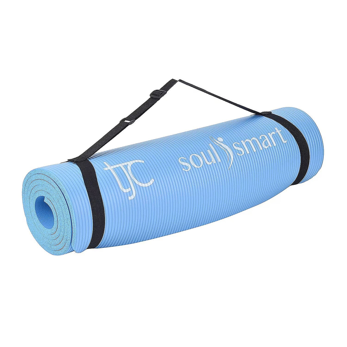 Soul Smart NBR Foam, Non-Slip High Density 10MM Travel Yoga Mat with Carrying Strap for both men and women to Exercise, Workout, Gym, Yoga, Pilates, Floor Exercises at Home or Camping 6284207 0