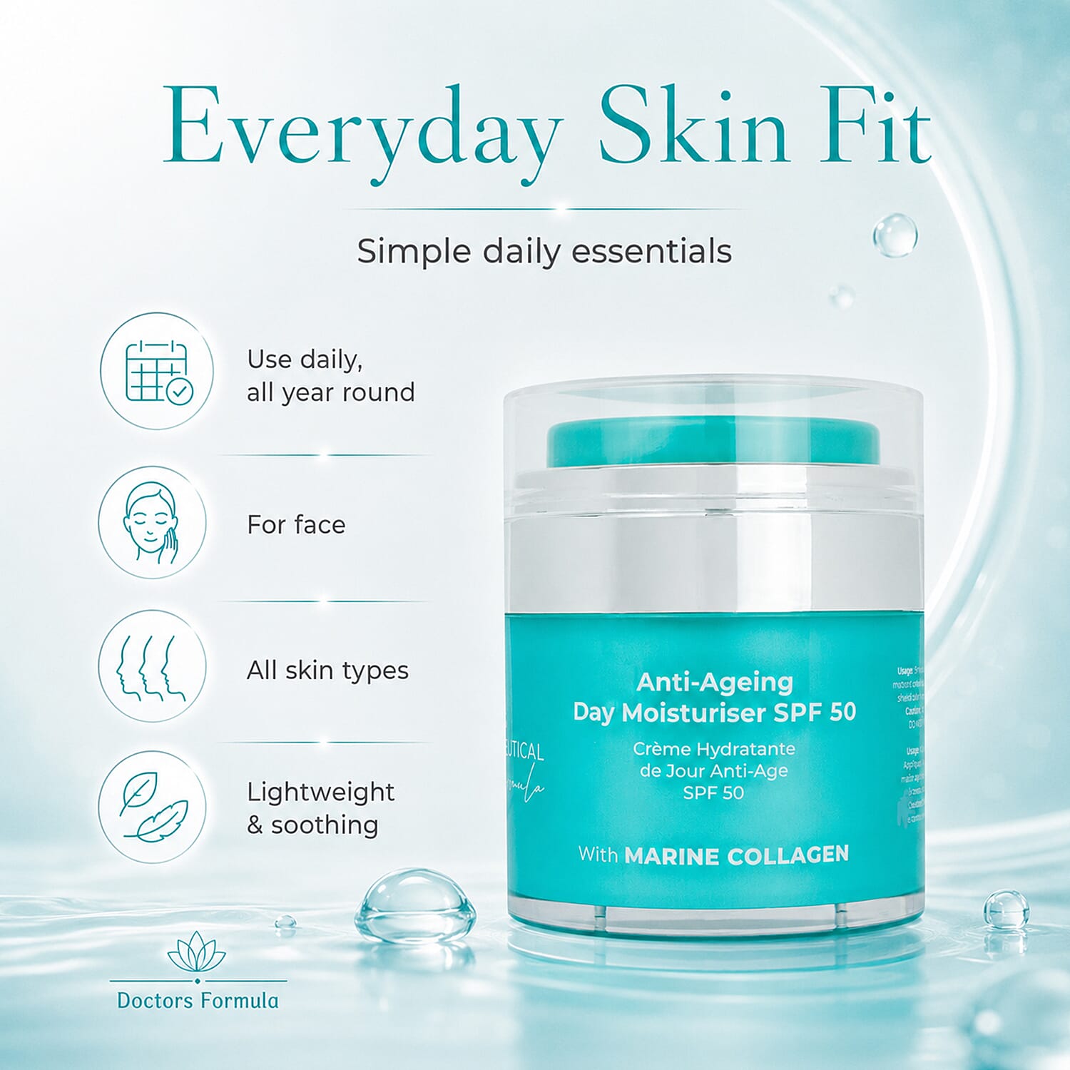 Marine Collagen Anti-Ageing Day Moisturiser SPF50 - 50ml 7164888 1