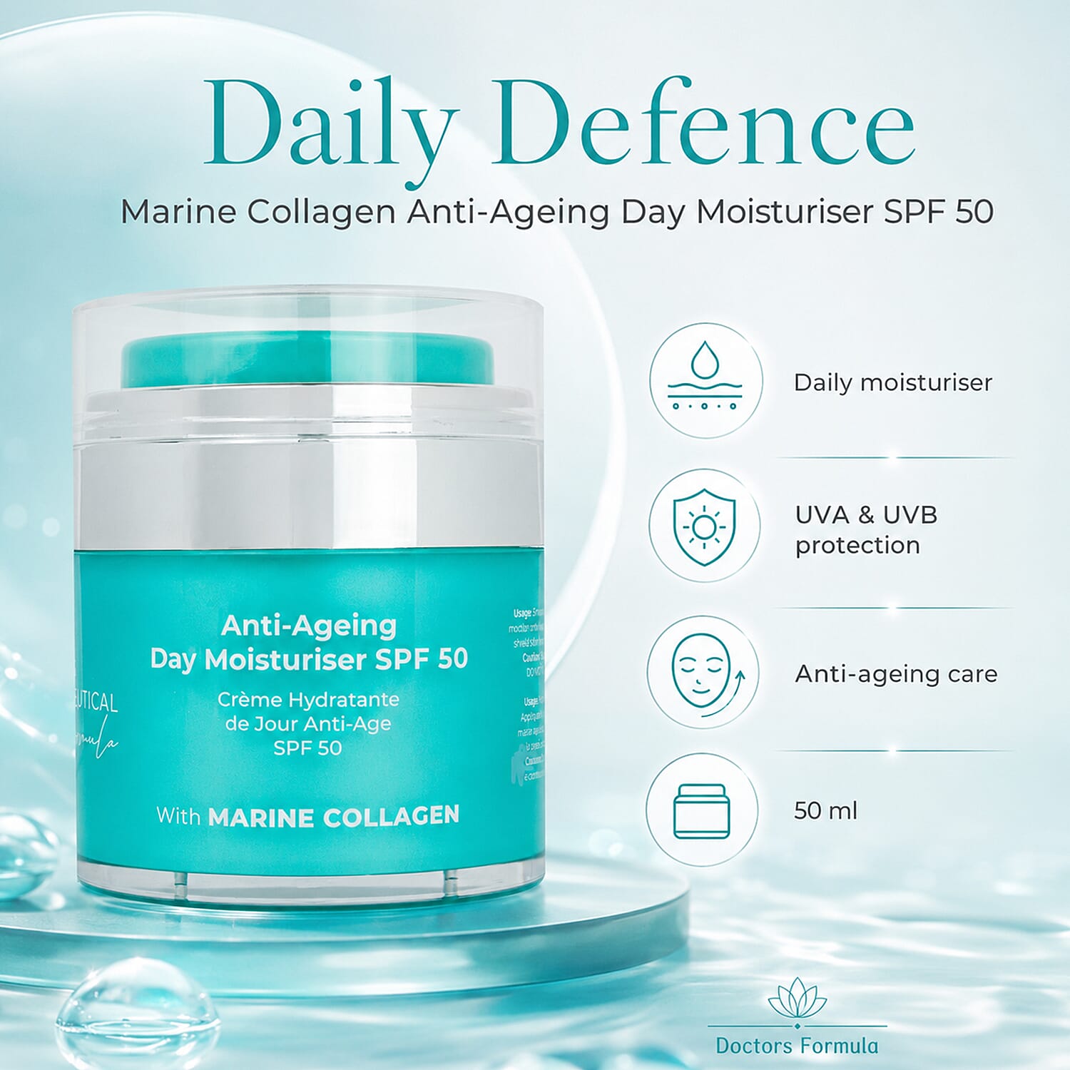 Marine Collagen Anti-Ageing Day Moisturiser SPF50 - 50ml 7164888 2