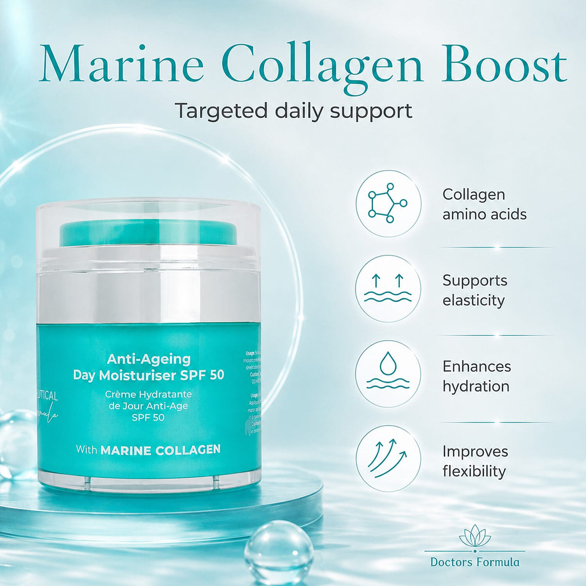 Marine Collagen Anti-Ageing Day Moisturiser SPF50 - 50ml 7164888 4