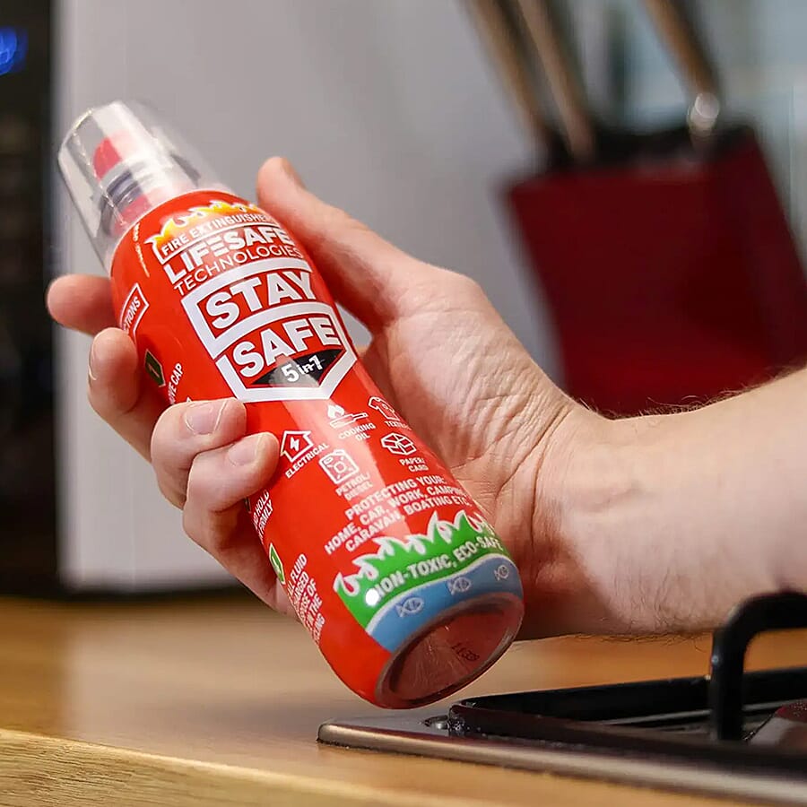 LifeSafe Technologies StaySafe All in 1 Fire Extinguisher - 200ml V32357033 4