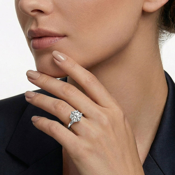 9K White Gold Moissanite Brilliant-Cut Solitaire Ring 1.74 Ct. 7194691 2
