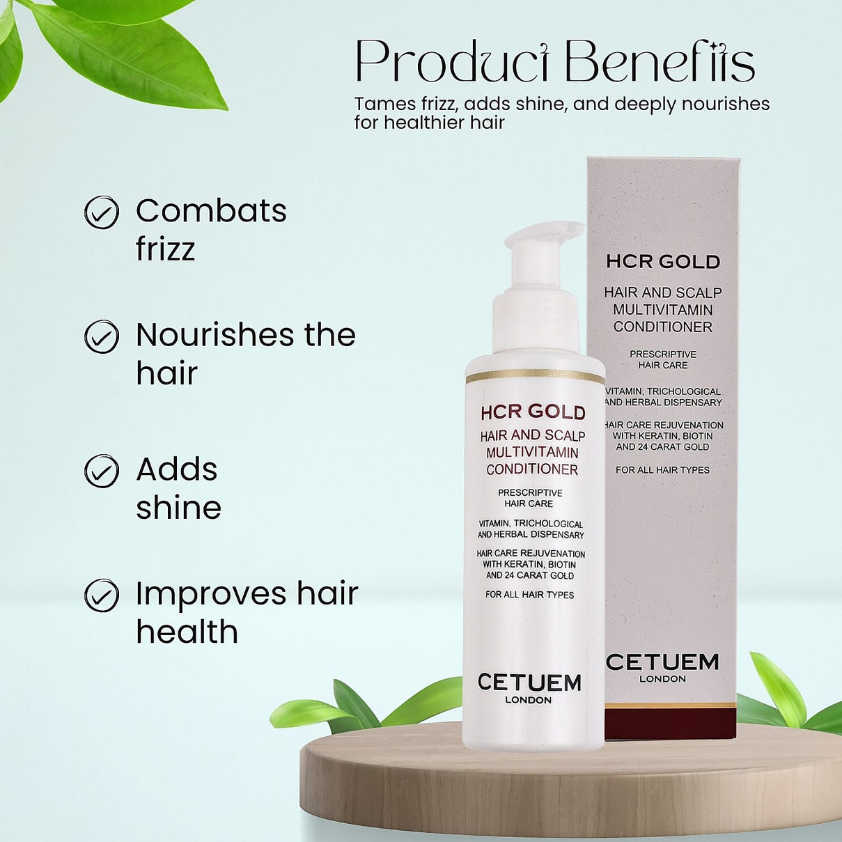 Cetuem: HCR Gold Hair &amp; Scalp Multivitamin Conditioner - 150ml 7256008 1