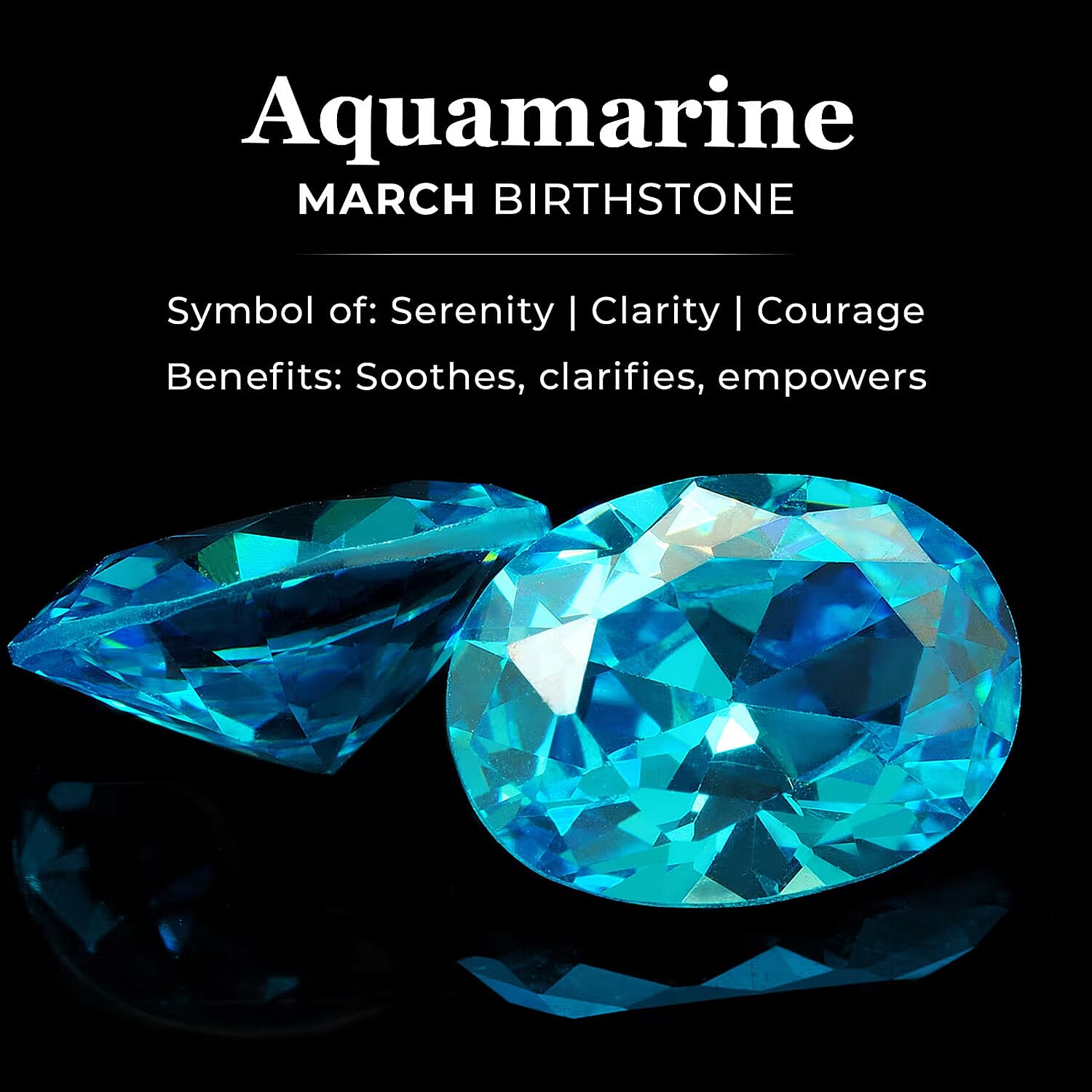 Aquamarine March Birthstone Solitaire Ring in 18K Vermeil Yellow Gold Plated Sterling Silver 7308049 6