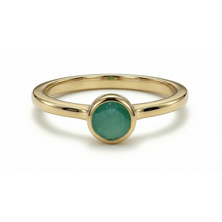 Sleeping Beauty Turquoise December Birthstone Solitaire Ring in 18K Vermeil Yellow Gold Plated Sterling Silver 7308162 1