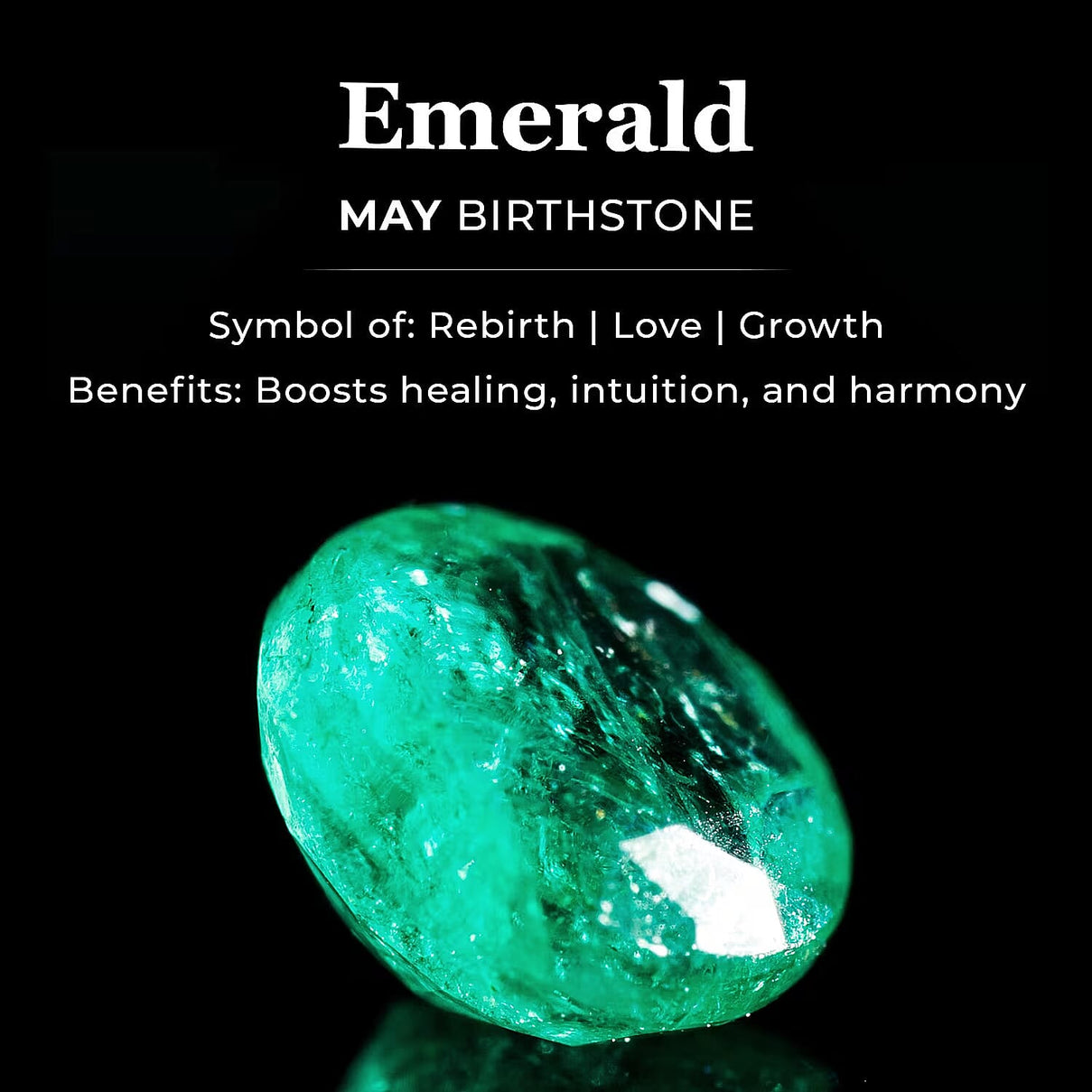 Emerald May Birthstone Solitaire Ring in 18K Vermeil Yellow Gold Plated Sterling Silver 7308087 6