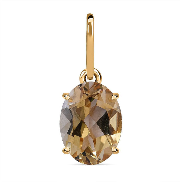 9K Yellow Gold AA Ethiopian Welo Opal Solitaire Pendant 1.22 Ct. 7126596 1