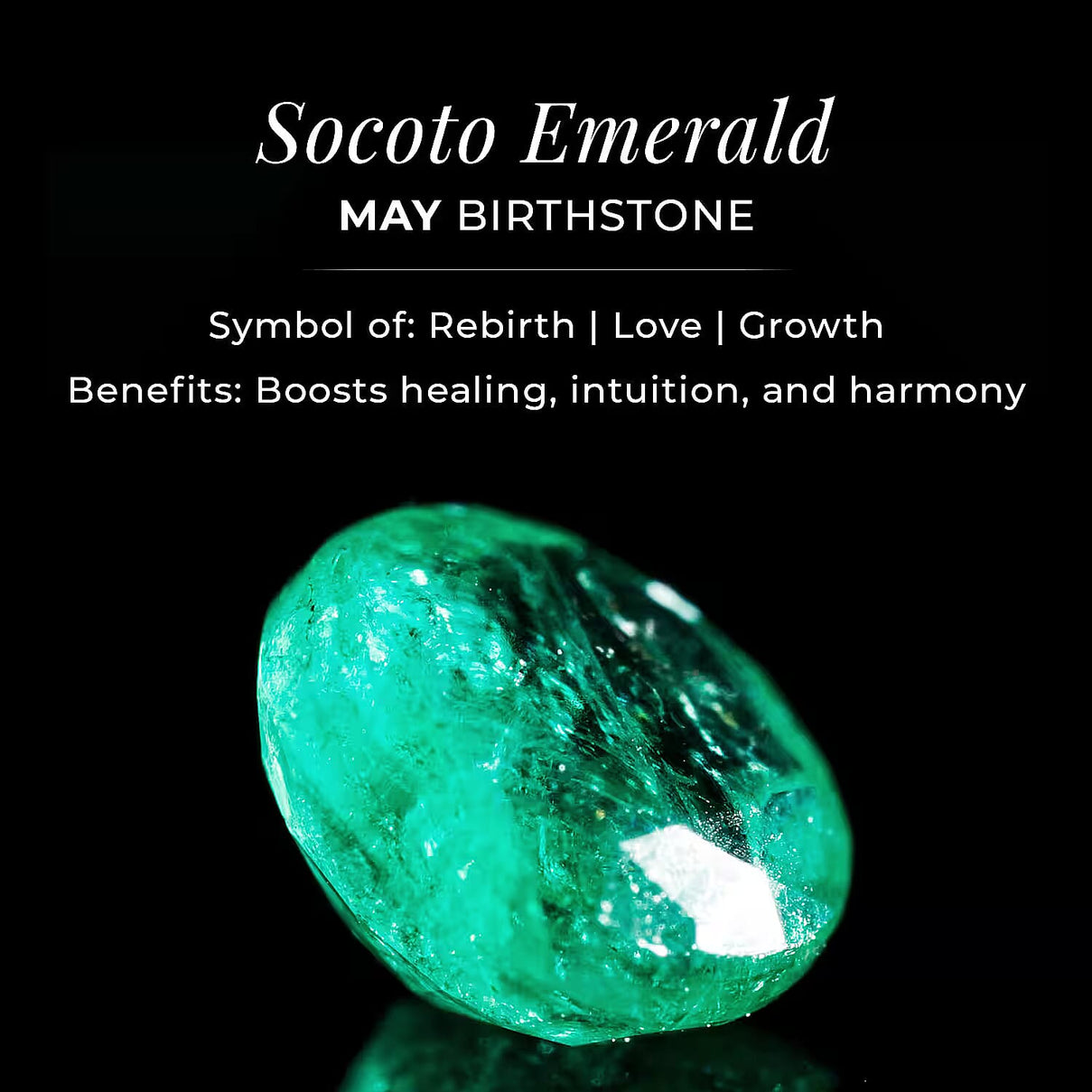 Princess Diana Inspired Socoto Emerald May Birthstone Halo Ring in Sterling Silver with Platinum Plating 7442164 11
