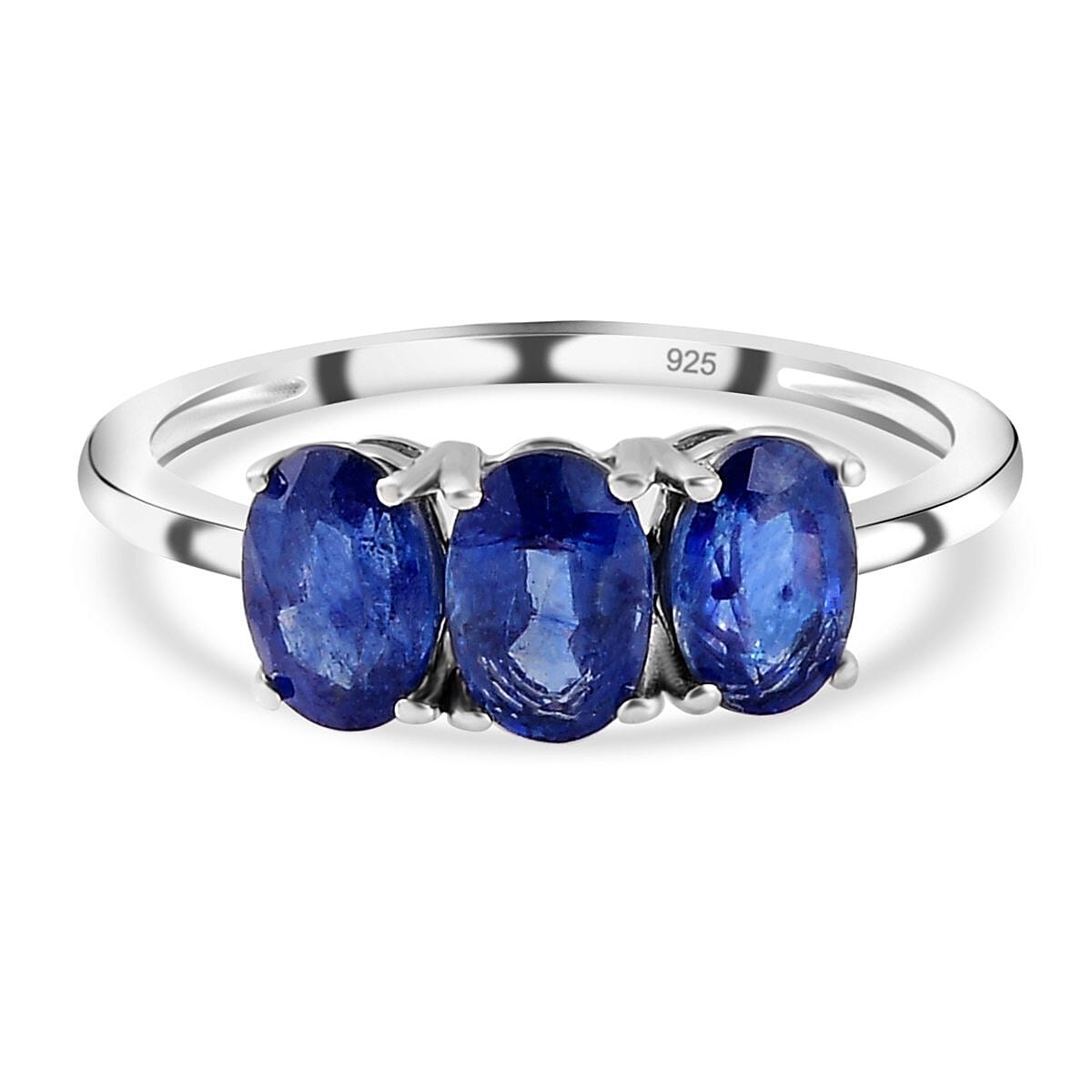 Masoala Sapphire (FF) Trilogy Ring in 18K Vermeil Yellow Gold Over Sterling Silver 7442419 0