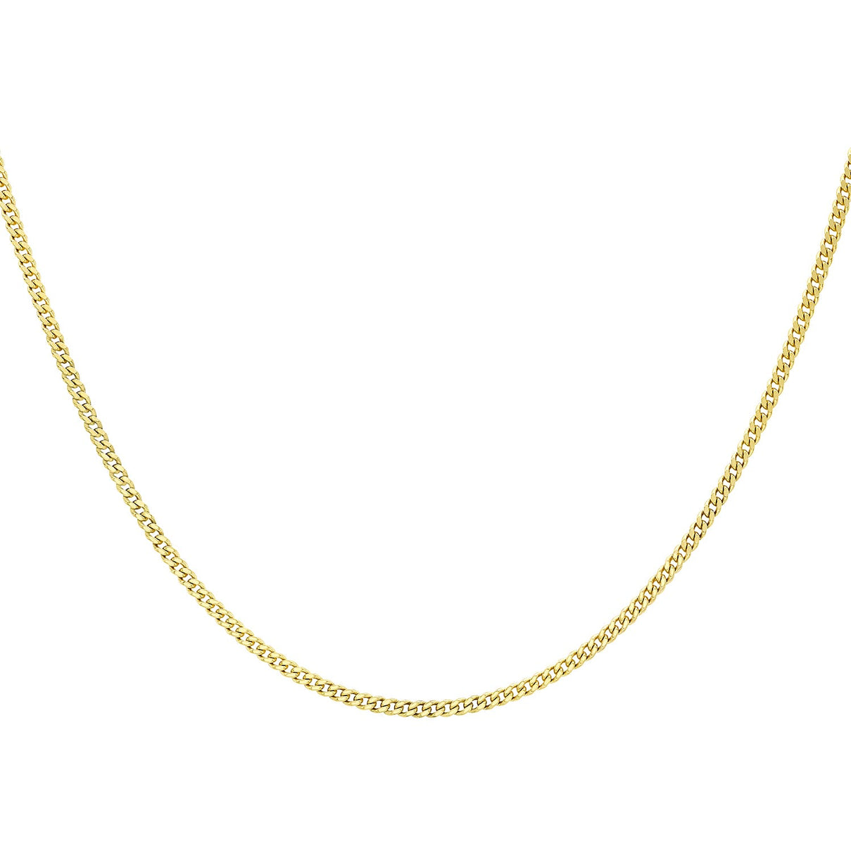 Diamond Cut Curb Chain 24 Inch in 9K Yellow Gold 7576356 0