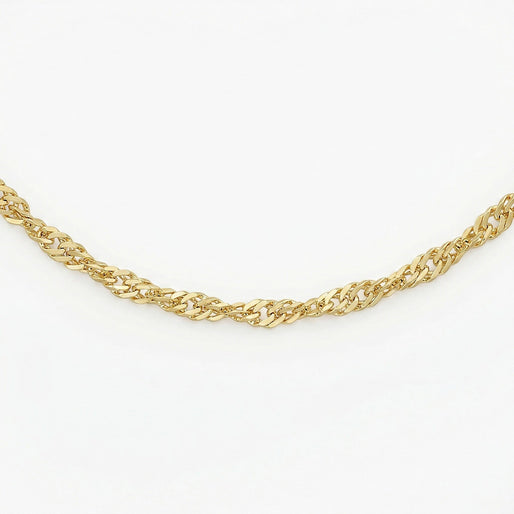 9K Yellow Gold  Chain (Size - 18),  Gold Wt. 0.92 Gms