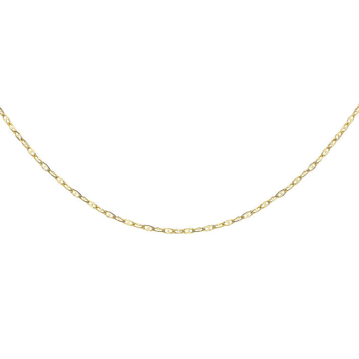 Flat Rambo Chain 16 Inch in 9K Yellow Gold 7581016 1