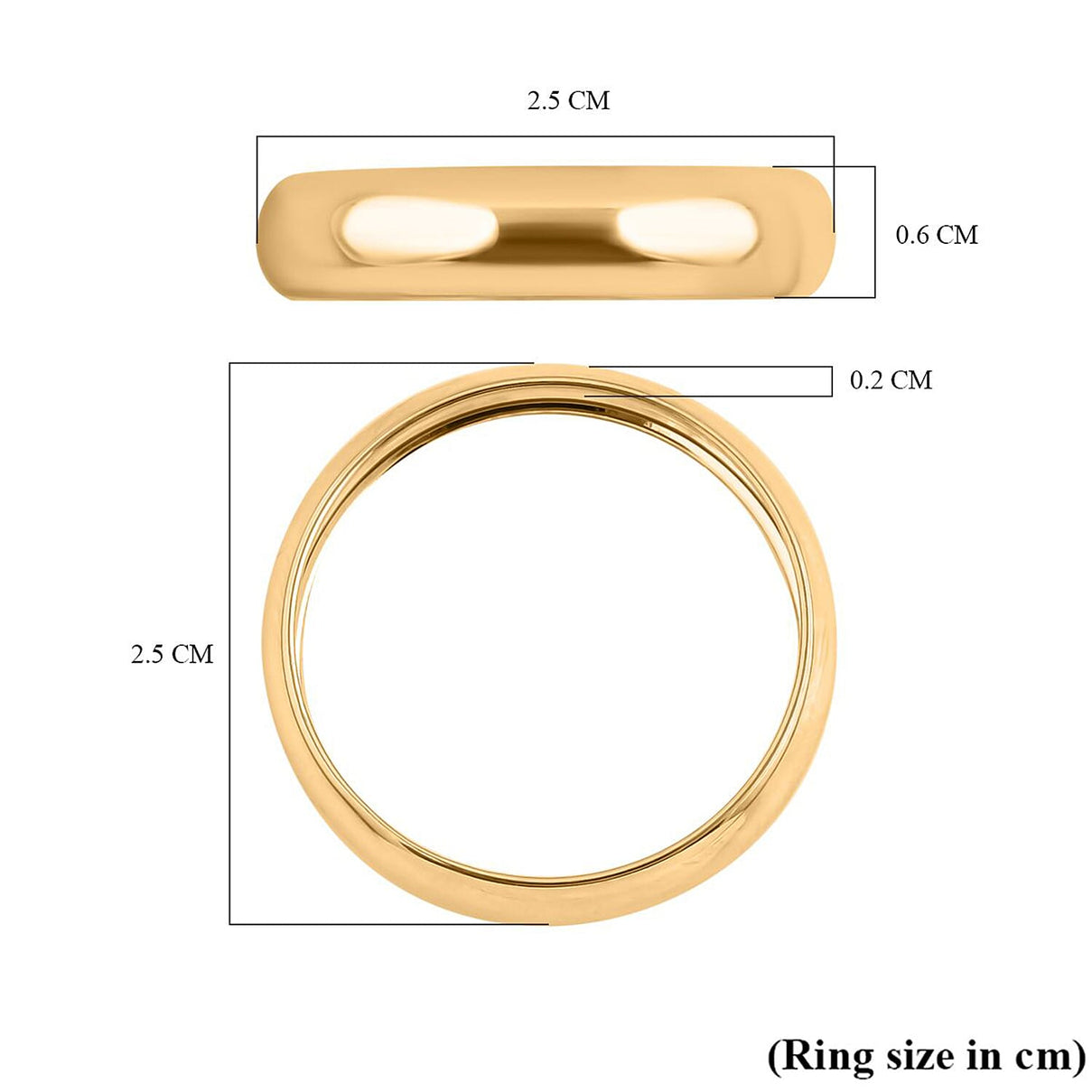 9K Yellow Gold Wedding Band Ring 7615927 5