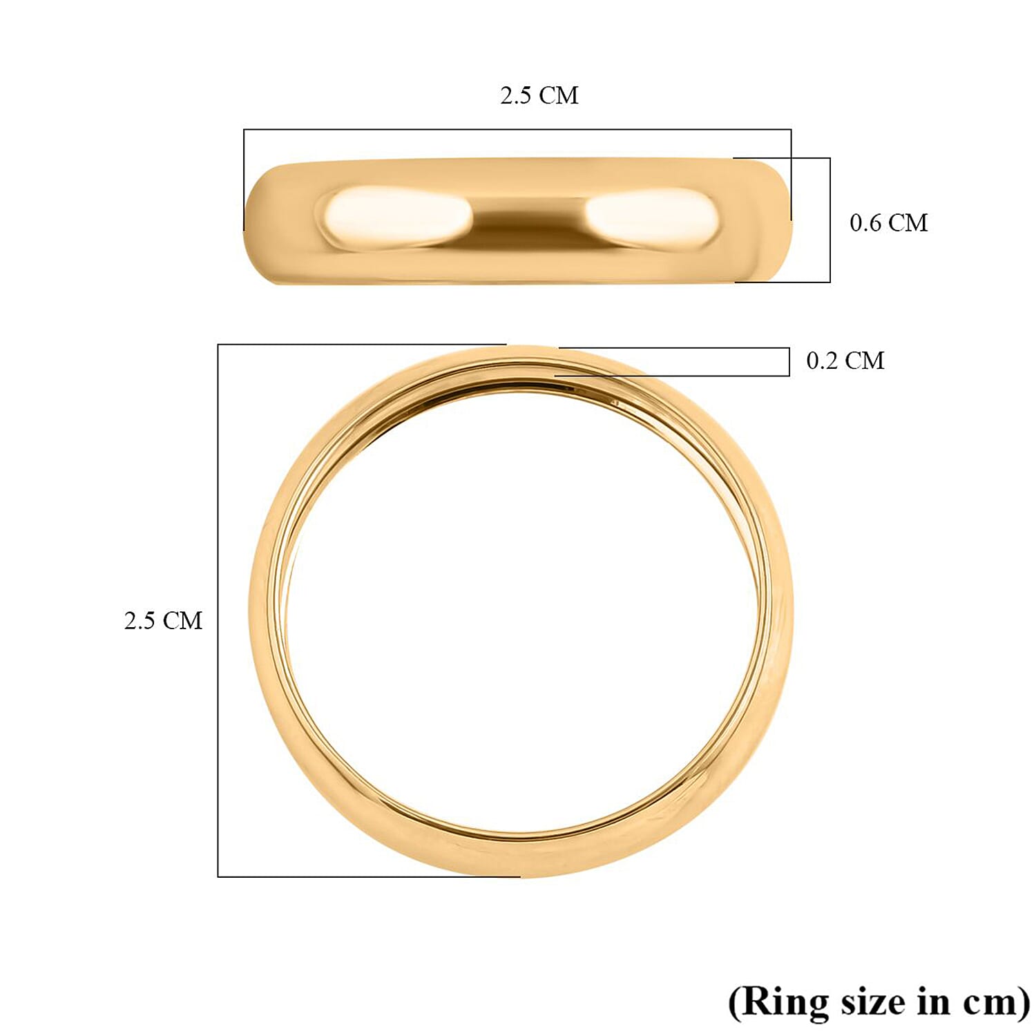 9K Yellow Gold Wedding Band Ring 7615927 5