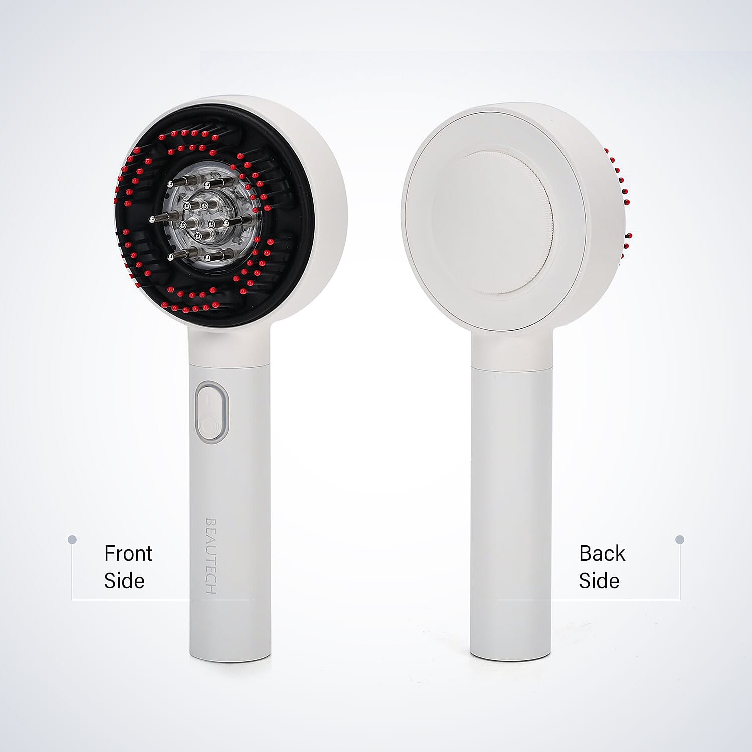 Beautech EMS Scalp Massaging Hair Brush with Red Light Therapy - White 7816642 8