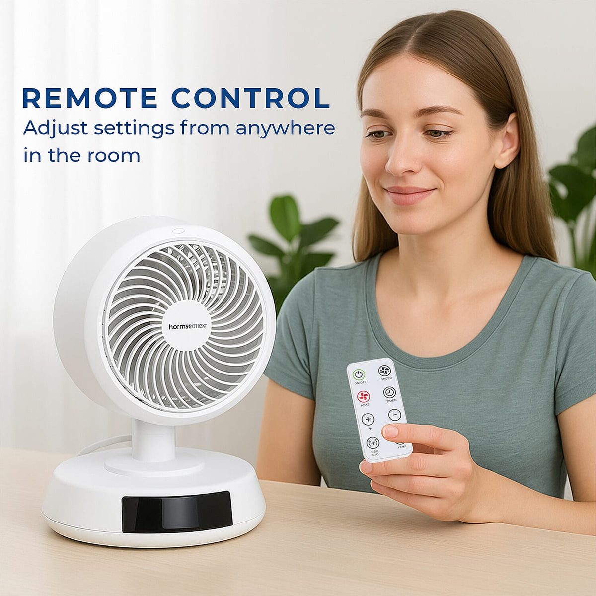 Homesmart - 2-in-1 Portable Cooling and Heating Air Circulator Fan (1500W) 7826807 2