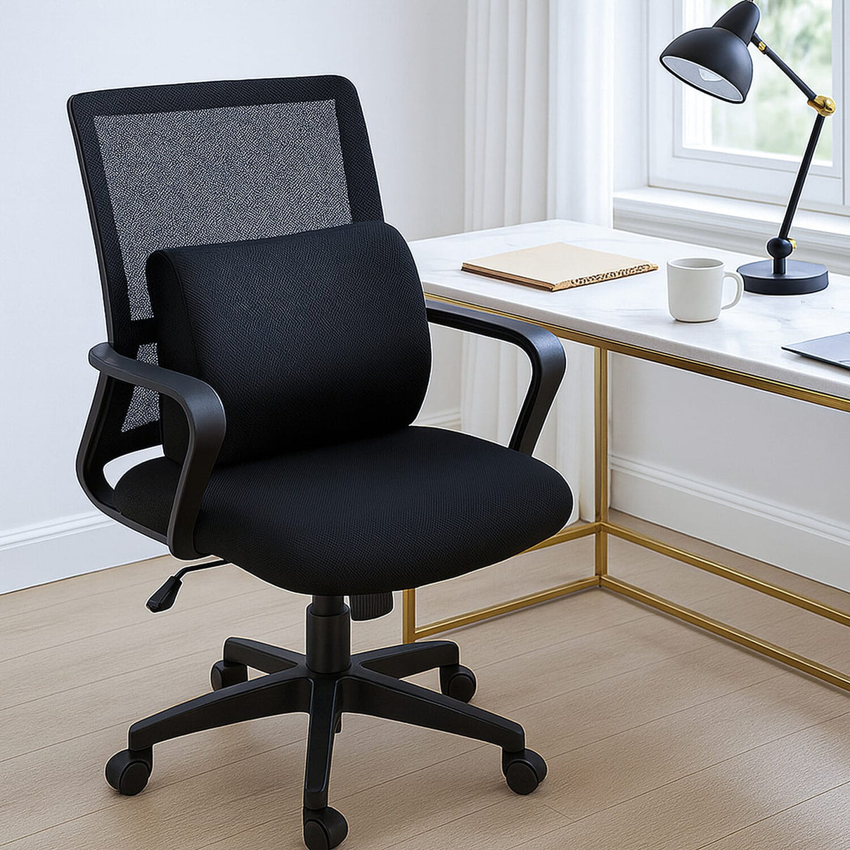 Lumbar Support Cushion For Chair with High-Density Memory Foam 7832122 0