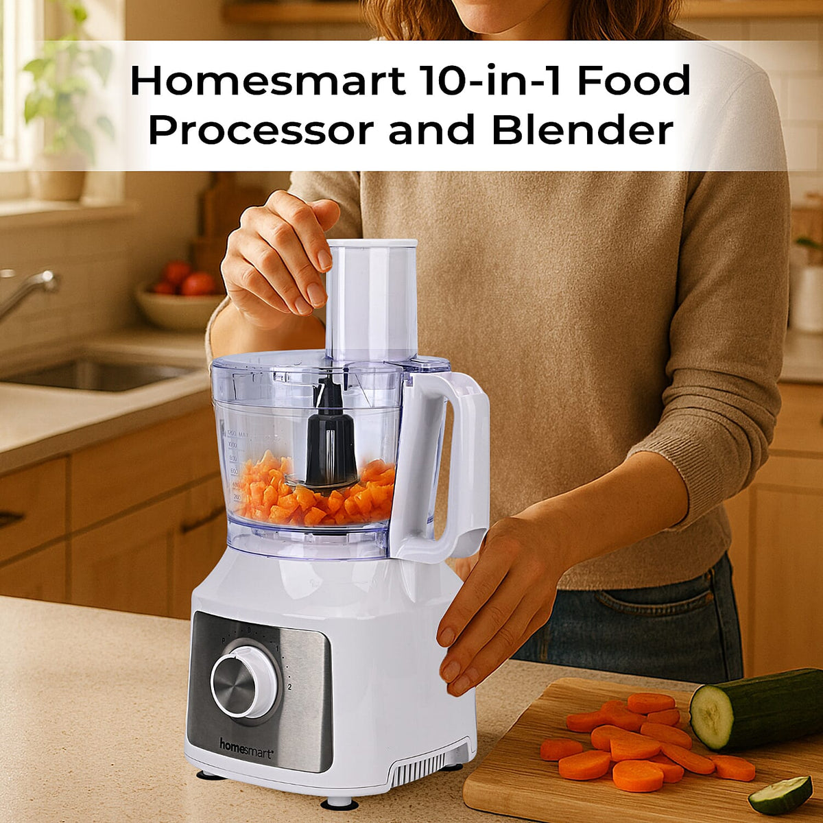 Homesmart 10-in-1 Food Processor and Blender 7832264 1
