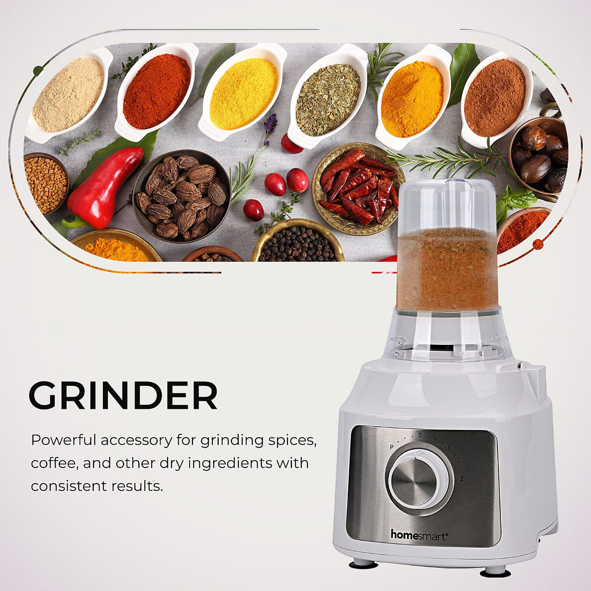 Homesmart 10-in-1 Food Processor and Blender 7832264 5