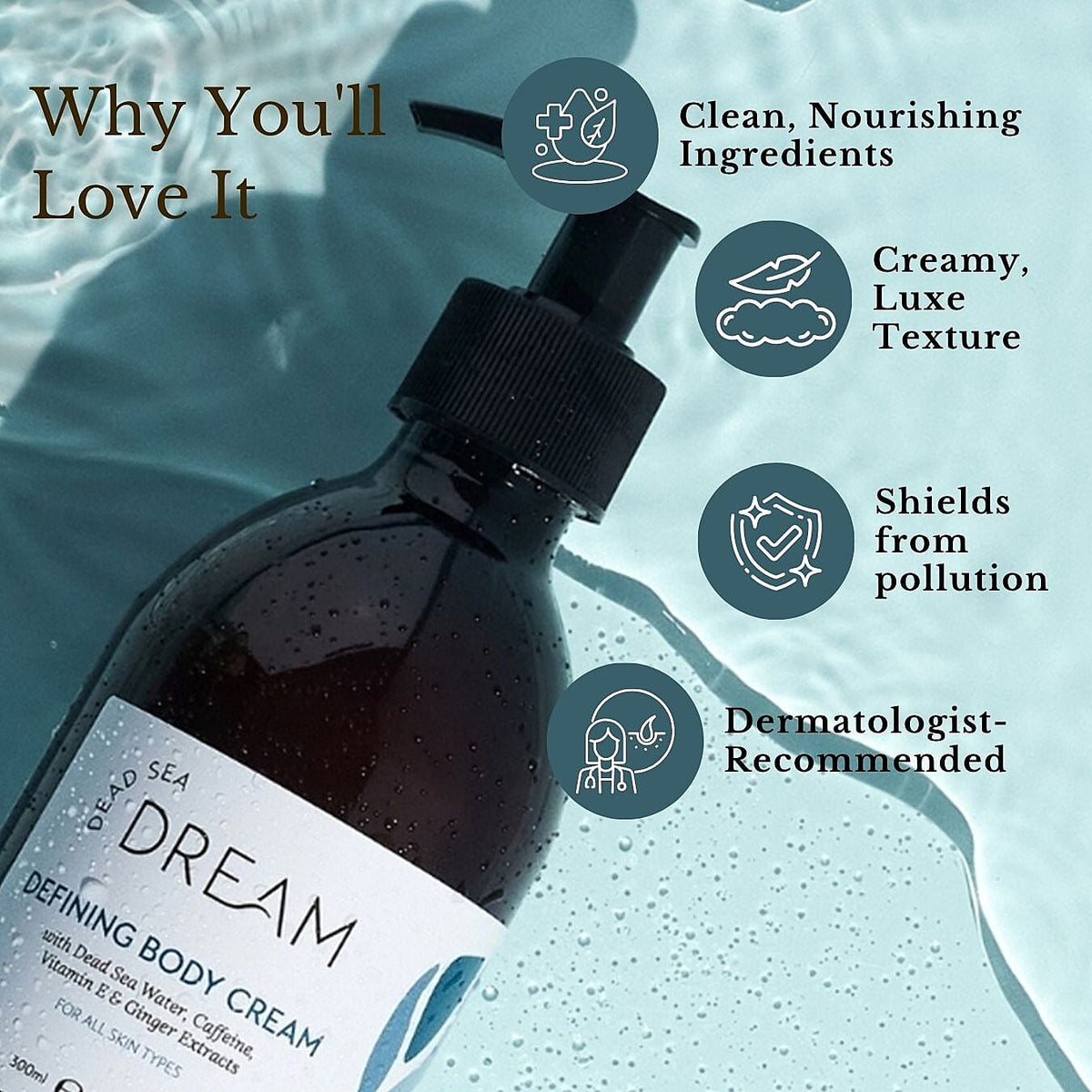Dead Sea Dream Defining Body Cream - 300ml 7841252 3