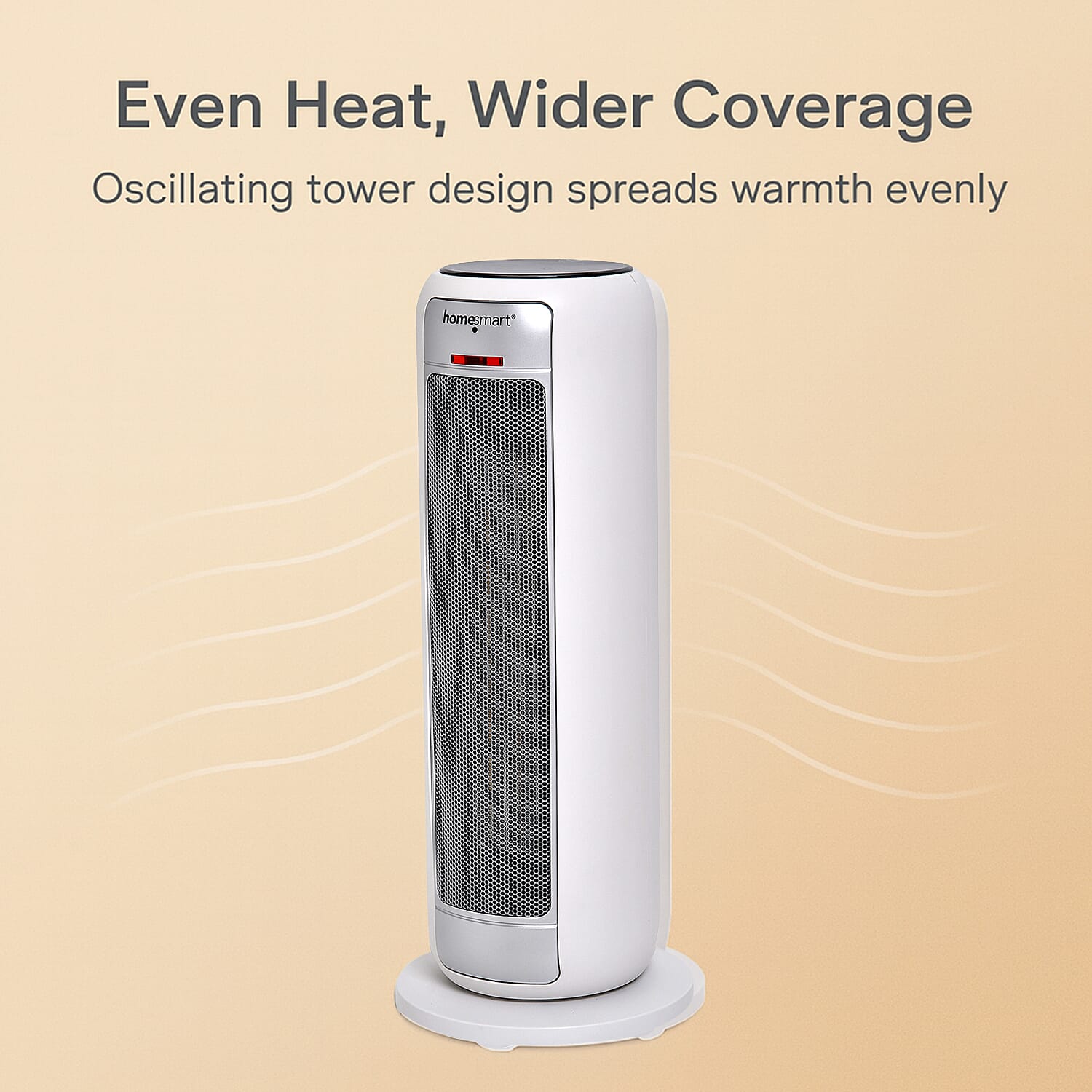 PTC- 2 in 1 Digital Ceramic Tower Heater Fan for all Seasons (2000W) - Oscillating, 9h Timer &amp; Remote Control - White 7850386 4