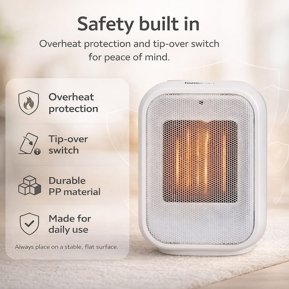 Homesmart Portable Electric Fan Heater 7853319 4