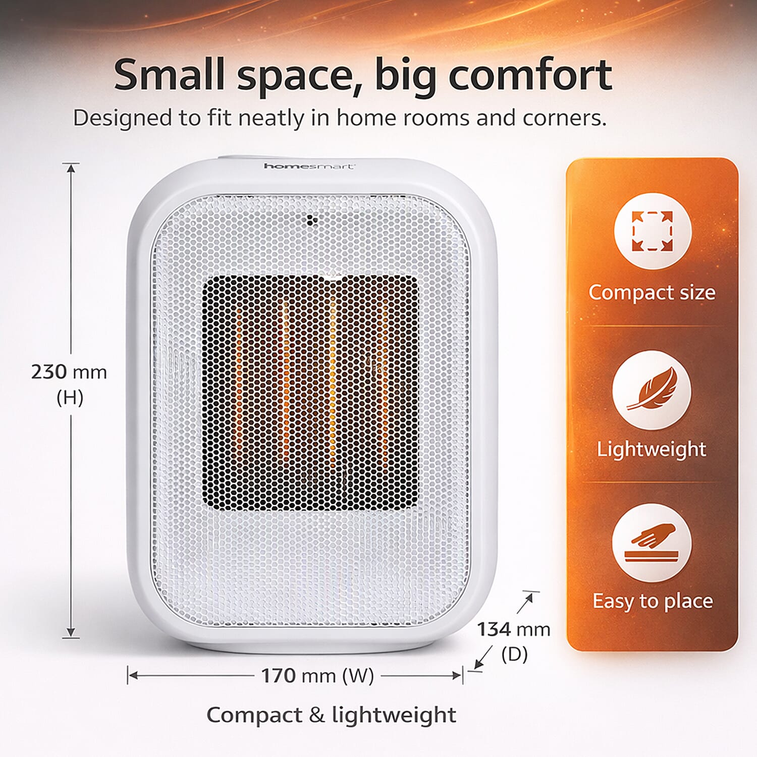 Homesmart Portable Electric Fan Heater 7853319 5