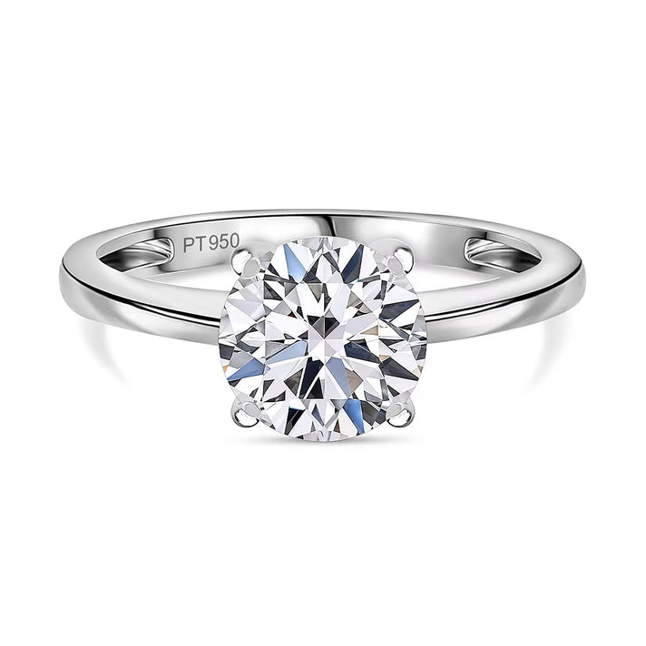 LUXURIANT 1 Ct. Lab Grown Diamond Asscher-Cut Solitaire Ring in 950 Platinum, SGL Certified 8288007 1